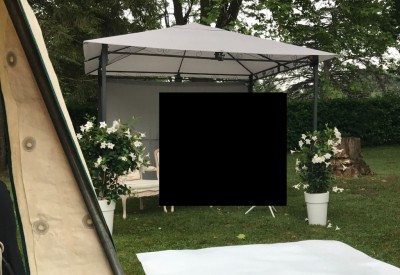 Location Tonnelle 3 x 3 avec son rallongement à Saint-Jean