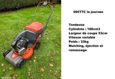 Location Tondeuse à gazon Thermique Autre à Boulay-Moselle