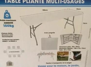 Location Table pliante Autre à Pantin