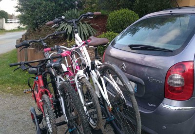 Location Location d’un porte-vélos 4 vélos à Trévé