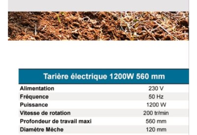 Location Tarière électrique Hyundai à Pouzy-Mésangy