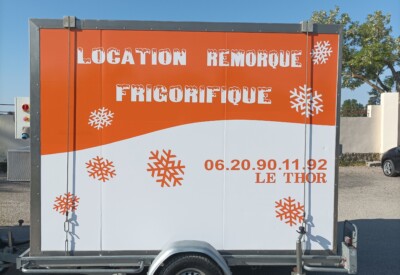 Location Remorque frigo électrique Lider à Le Thor