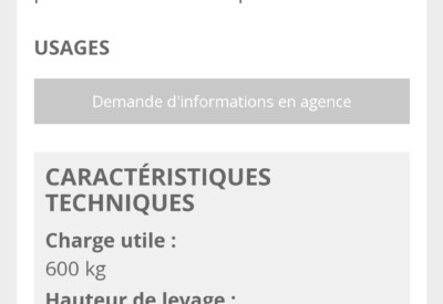 Location Lève poutres à Osse