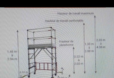 Location Échafaudage roulant Autre à Champs-sur-Marne
