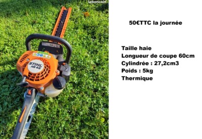 Location Taille haie Thermique Stihl à Boulay-Moselle